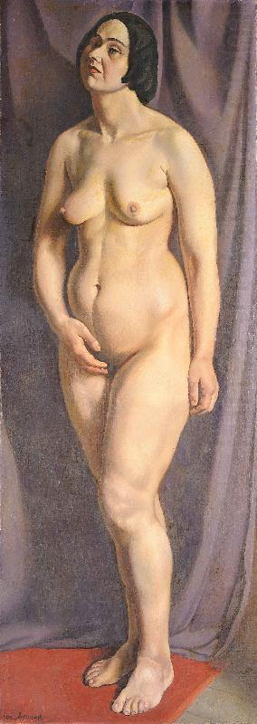 femme nu debout, Louis Buvelot